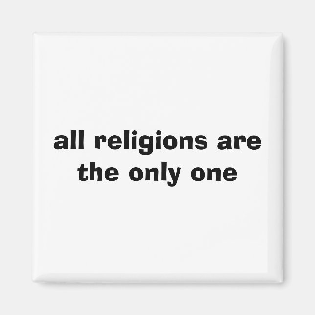 Imán todas las religiones son la única (Frente)