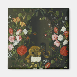 Imán Todavía de Vanitas vida con las flores