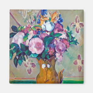 Imán Todavía la vida con flores, Paul Cezanne
