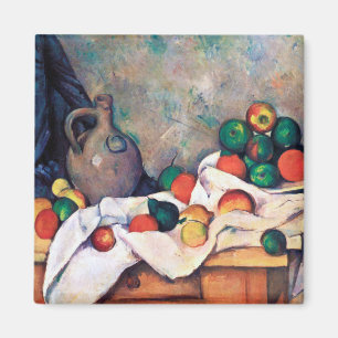 Imán Todavía la vida con las frutas, Paul Cezanne