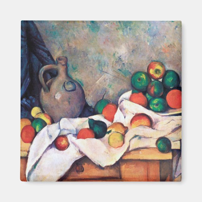 Imán Todavía la vida con las frutas, Paul Cezanne (Frente)