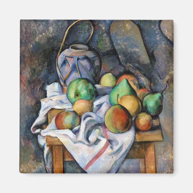 Imán Todavía la vida con las frutas, Paul Cezanne (Frente)