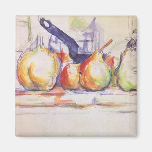 Imán Todavía la vida con Saucepan de Paul Cezanne