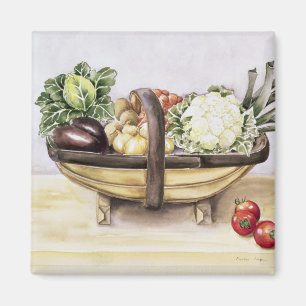 Imán Todavía vida con un trug de las verduras 1996
