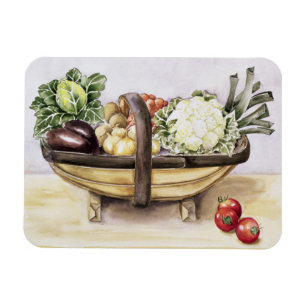 Imán Todavía vida con un trug de las verduras 1996