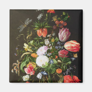 Imán Todavía vida de flores