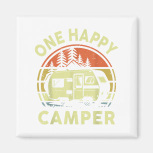 Imán Toddler One Happy Camper Mom Dad Funny Rv Camping