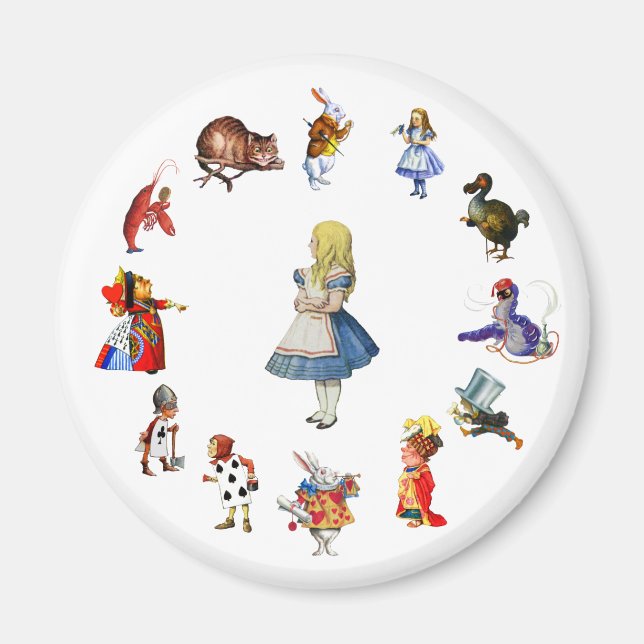 IMÁN TODO ALREDEDOR DE ALICE EN WONDERLAND (Frente)