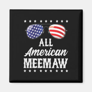 Imán Todo americano Meemaw 4 de julio Día de la Indepen