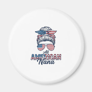Imán Todo diseño vectorial de Nana Patriótica Americana