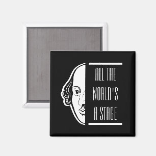 Imán Todo el mundo en un escenario Shakespeare cita al 