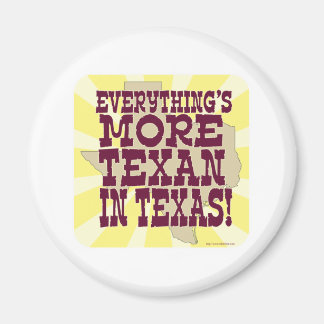 Imán Todo en el tiempo de eslóganes divertidos en Texas