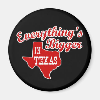 Imán Todo es más grande en Texas | Redondeo