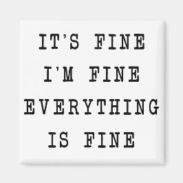 Imán Todo está bien.