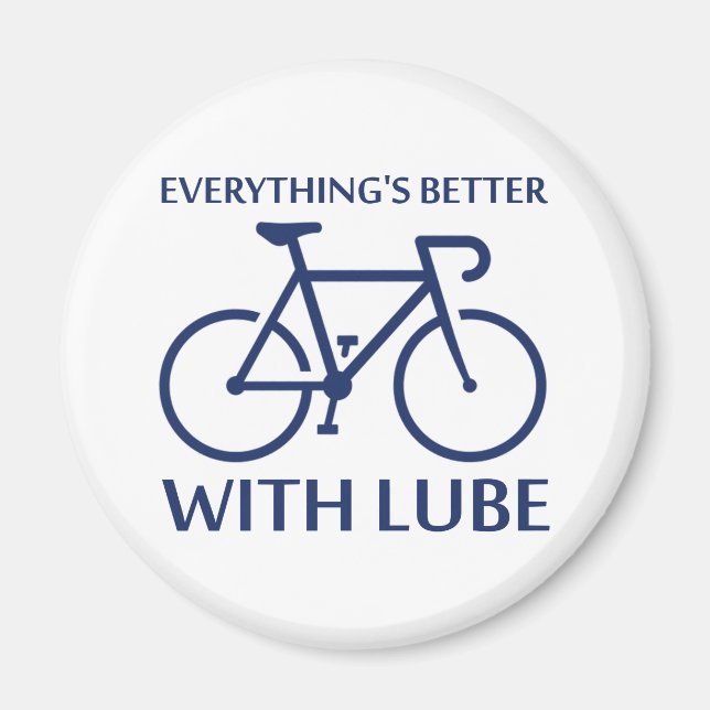 Imán Todo está mejor con Lube (Frente)