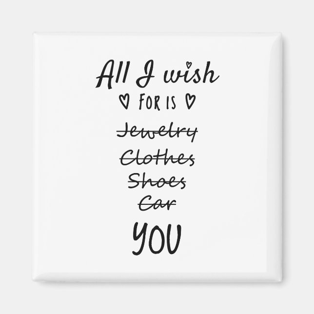 Imán Todo lo que deseo es que seas tú (Frente)