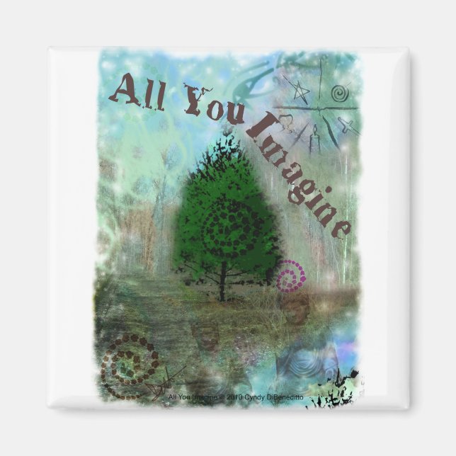 Imán Todo lo que imaginas (Frente)