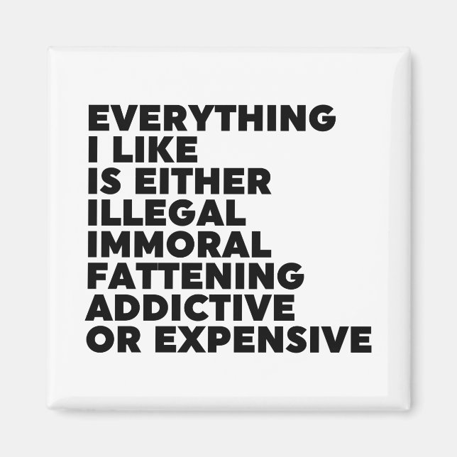 Imán Todo lo que me gusta (Frente)