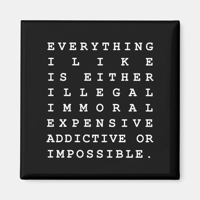 Imán Todo lo que me gusta (Frente)