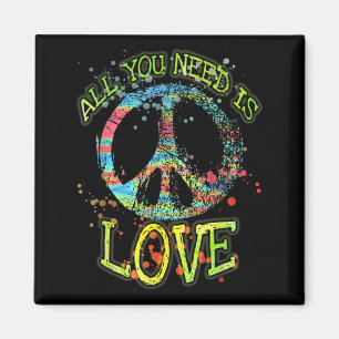 Imán Todo Lo Que Necesitas Es Amar Hippie