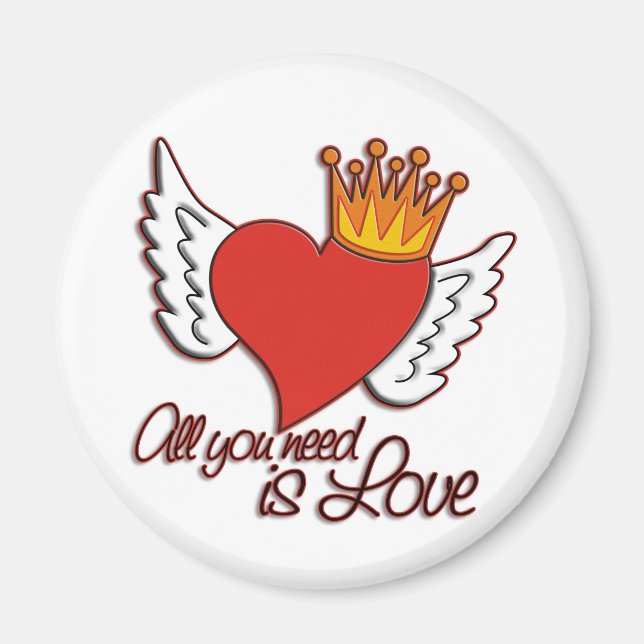 Imán Todo lo que necesitas es amor (Frente)