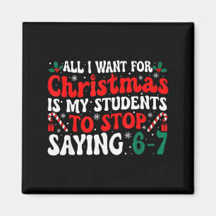 Imán Todo lo que Quiero para Navidad es que mis Alumnos