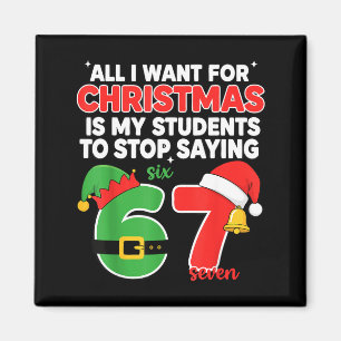 Imán Todo lo que Quiero para Navidad es que mis Alumnos