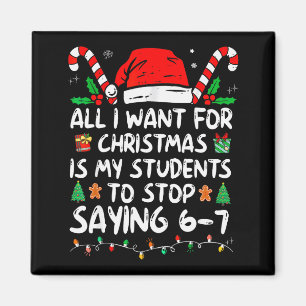 Imán Todo lo que Quiero para Navidad es que mis Alumnos