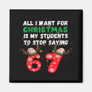 Imán Todo lo que Quiero para Navidad es que mis Alumnos