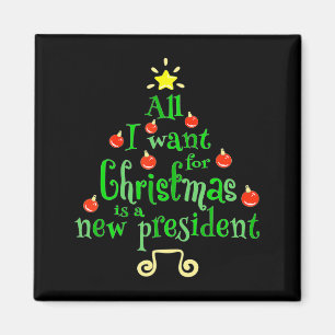 Imán Todo lo que Quiero para Navidad es un Nuevo Presid