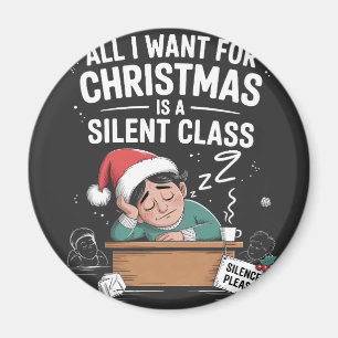 Imán Todo lo que quiero para Navidad es un profesor de