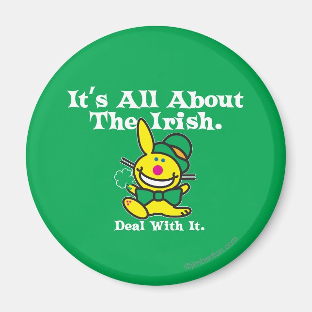 Imán Todo se trata de los irlandeses (verdes) (Frente)