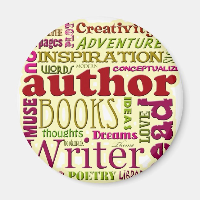 Imán Todo sobre los autores rojo (Frente)