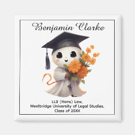 Imán 🎓 Todo texto personalizado Chibi Graduado