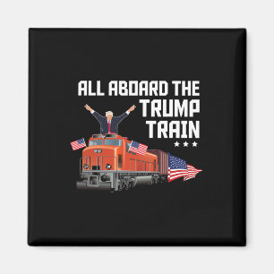 Imán Todos a bordo del tren de Trump América Patriota T