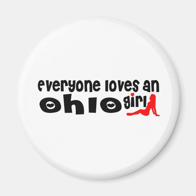 Imán Todos aman a un Chica de Ohio (Frente)