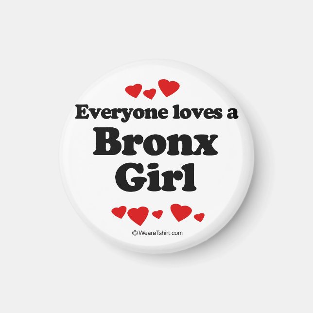 Imán Todos aman al chica del Bronx (Frente)