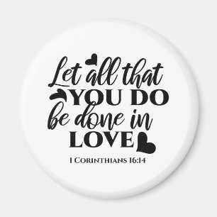 Imán Todos hagamos el amor - 1 Cor 16:14