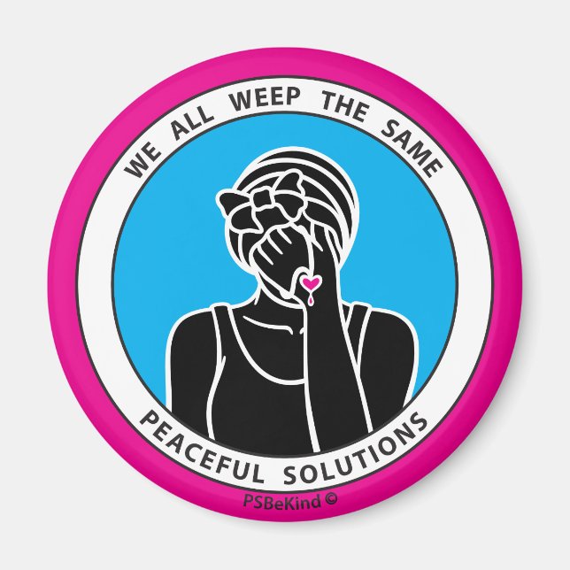 Imán Todos lloramos igual 2 Pink_2.25” Magnet_ (Frente)