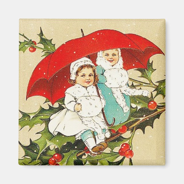 Imán Todos Los Buenos Deseos Vintage Magnet (Frente)