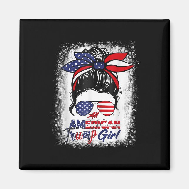 Imán Todos Los Chicas Estadounidenses De Trump El 4 De  (Frente)