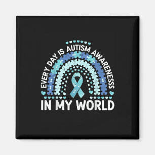 Imán Todos los días es conciencia del autismo en mi mun