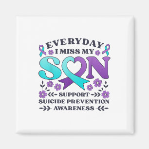 Imán Todos los días extraño a mi hijo Apoyo Prevención 