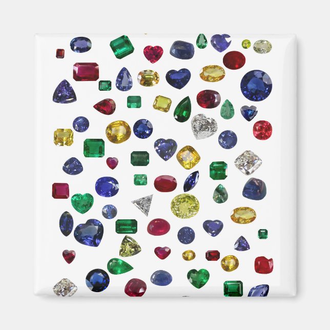 Imán Todos los guijarros coloridos (Frente)