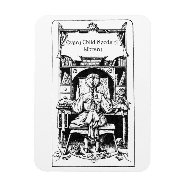 Imán Todos Los Niños Necesitan Un Magnate De Biblioteca (Vertical)