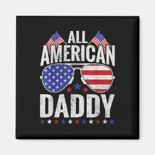 Imán Todos los papás americanos Sungles Family Patrioti
