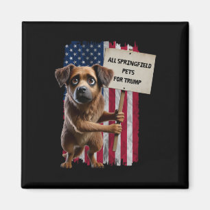 Imán Todos Los Perros Springfield Para Trump Comen Perr