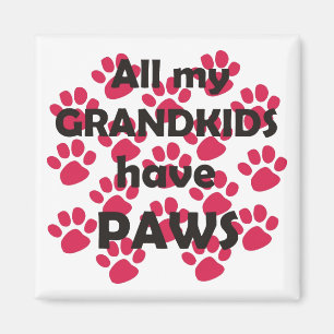Imán Todos mis Grandkids tienen patas