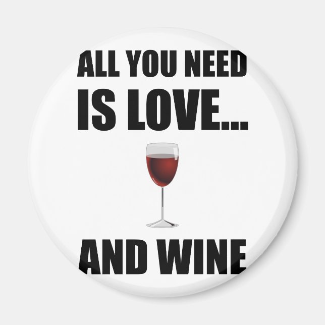 Imán Todos necesitan el vino de amor (Frente)