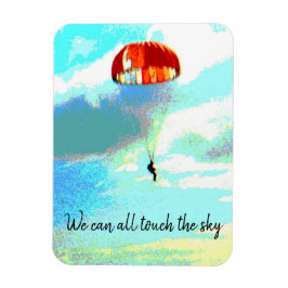 Imán Todos podemos tocar el cielo, el paracaídas, la in